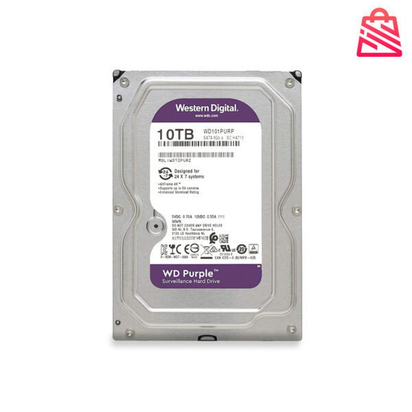 10TB HDD CCTV WD AC PURPLE PRO(5400RPM, 64MB, SATA-3)