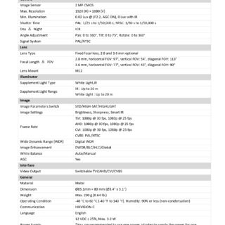 DS-2CE16DOT-EXLF (2MP)